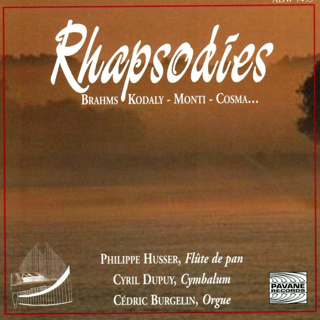 Couverture de Rhapsodies: Pan Flute Music from Easten Europe