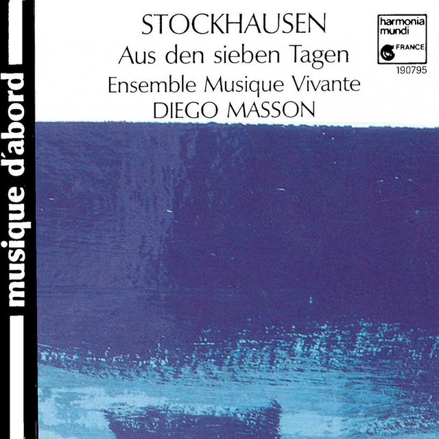 Couverture de Stockhausen: Aus den sieben Tagen