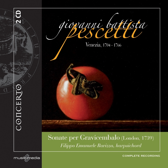 Couverture de Giovanni Battista Pescetti: Sonate per Gravicembalo