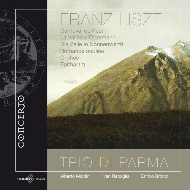 Couverture de Franz Liszt: Carneval de Pest - La Vallèe d'Obermann - Die Zelle in Nonnenwerth - Romance oublièe - Orphèe - Epithalam