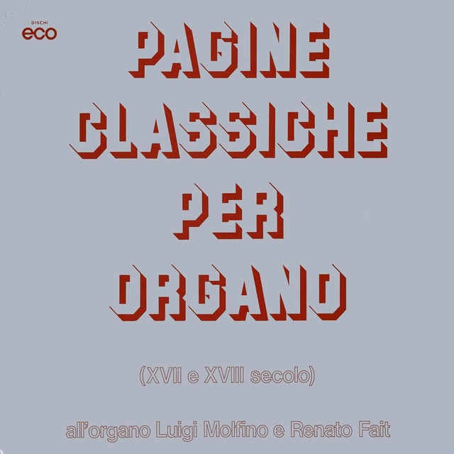 Pagine classiche per organo