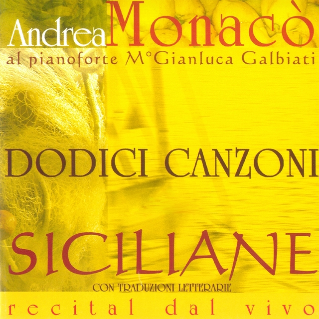 Couverture de Dodici canzoni siciliane