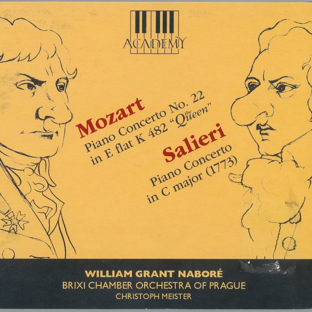 Couverture de Mozart: Piano Concerto No. 22 in E-Flat Major K. 482 - Salieri: Keyboard Concerto in C Major