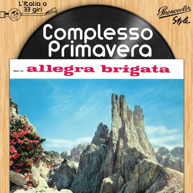 Couverture de L'italia a 33 giri: allegra brigata