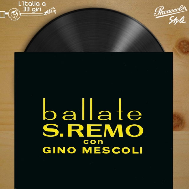 Couverture de L'italia a 33 giri: ballate s.remo