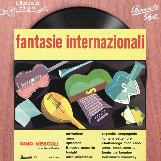 Couverture de L'italia a 33 giri: fantasie internazionali