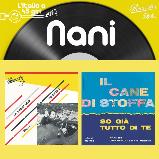 Couverture de L'italia a 45 giri: nani