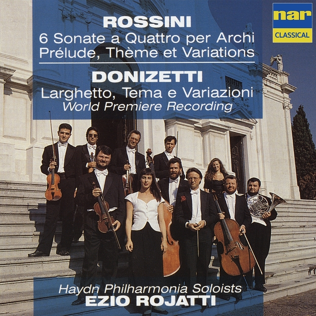 Couverture de Rossini: 6 Sonate a quattro - Prélude, thème et variations & Donizetti: Larghetto, tema e variazioni