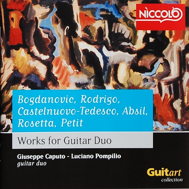 Couverture de Bogdanovic, castelnuovo tedesco, works for guitar duo