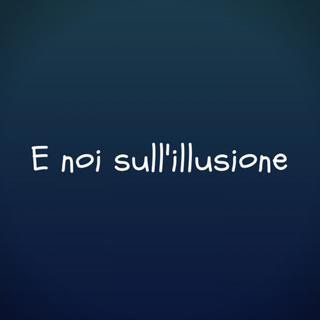 Couverture de E noi sull'illusione