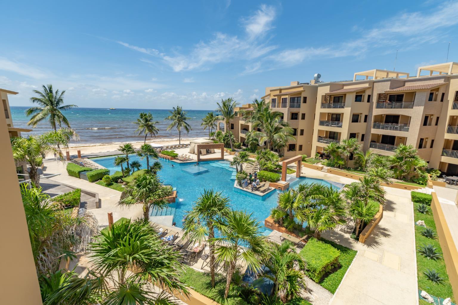 El Faro Beachfront Condo for Sale in Playa del Carmen, Suite Number 301 Living Riviera Maya