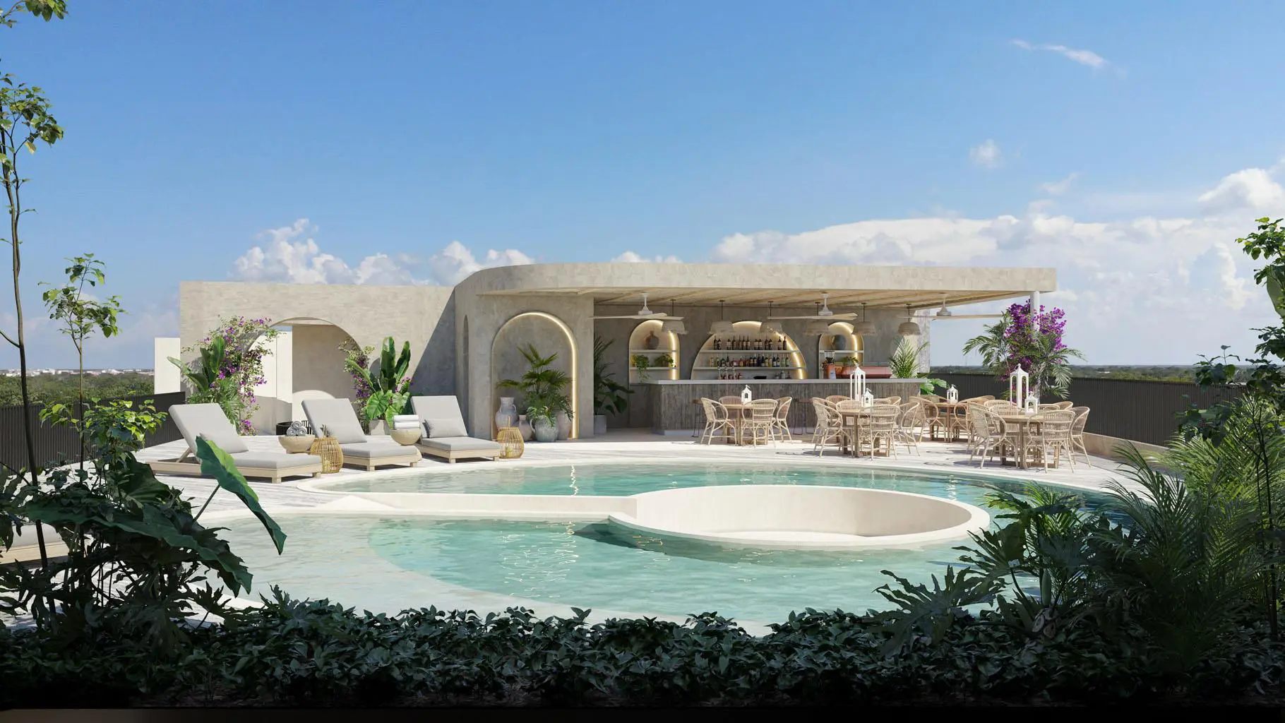 Stylish Two Bedroom Condos for Sale in Tulum Mix Use Development