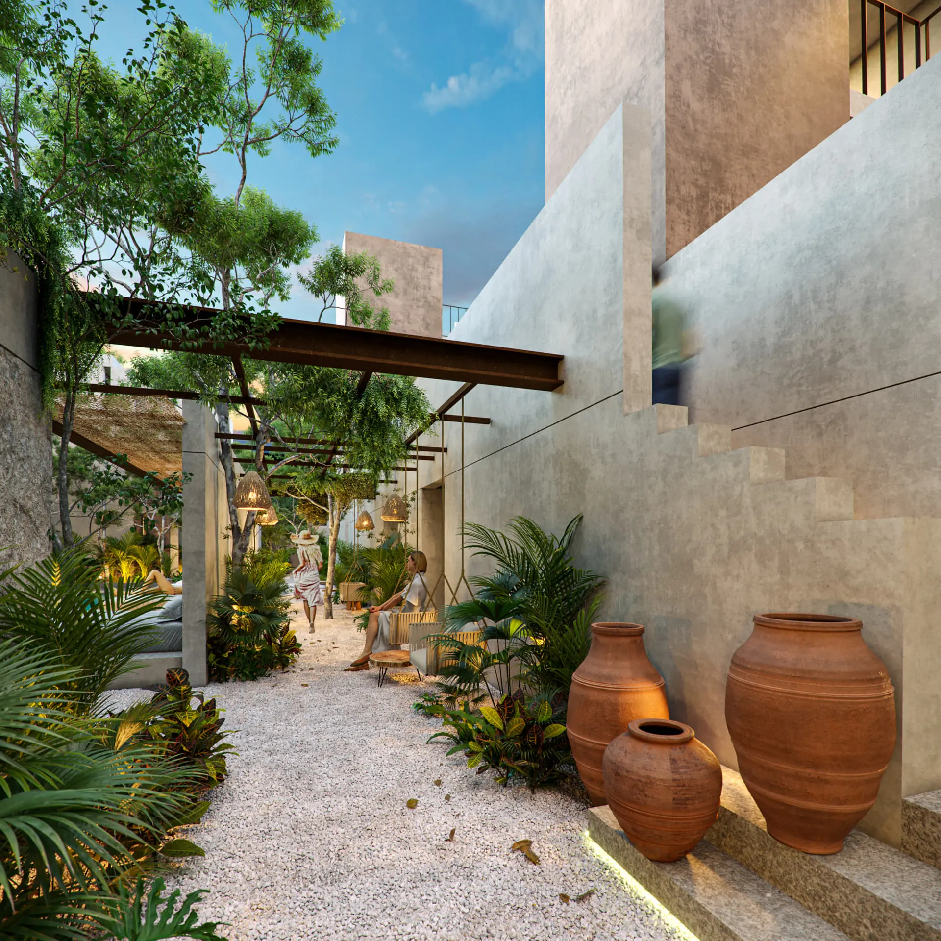 Gated Community 2-Bedroom Ground Floor Condo in Tulum | Rooflia