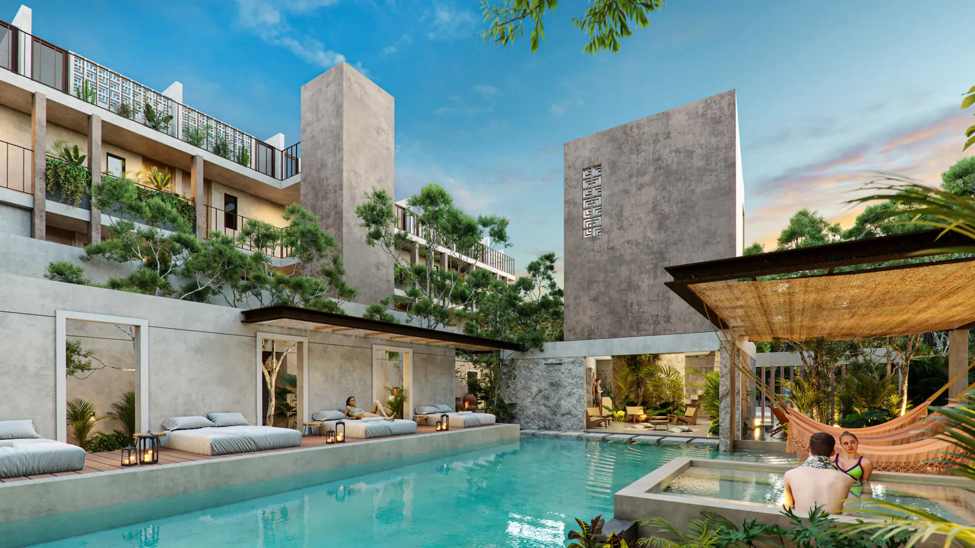 Gated Community 2-Bedroom Ground Floor Condo in Tulum | Rooflia