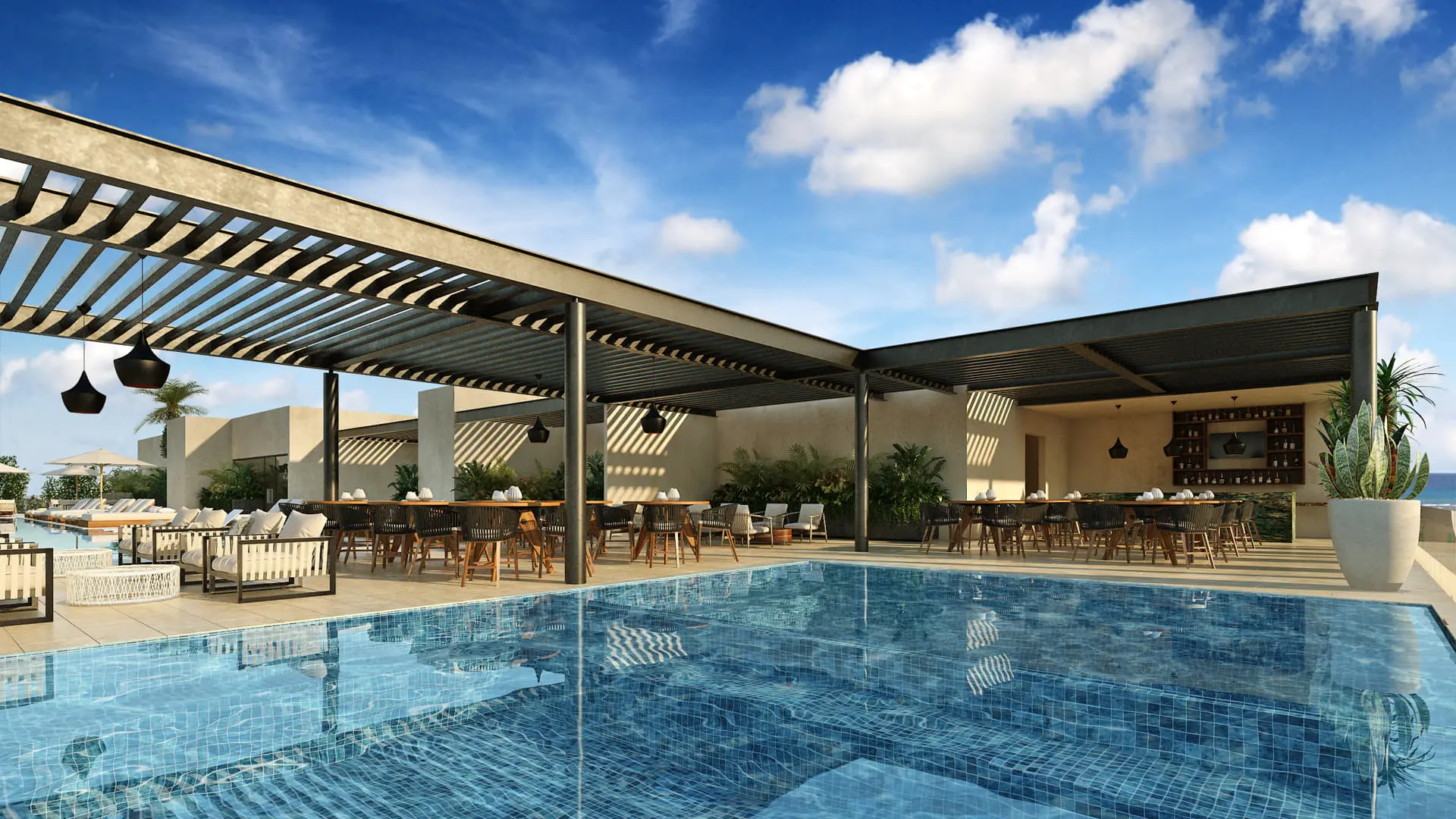 2-Bedroom Condo with Rooftop Pool for Sale in Playa del Carmen | Rooflia