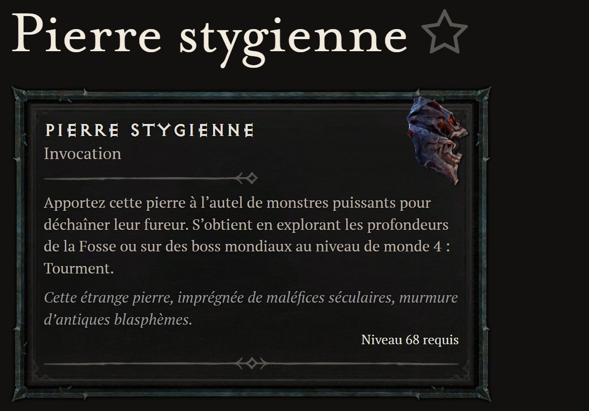 Guide Diablo 4 : Comment obtenir et utiliser les Pierres stygiennes