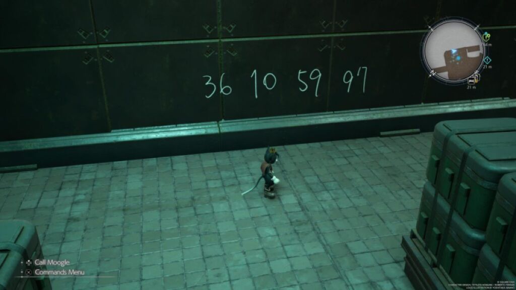Soluce Final Fantasy 7 Rebirth : Le code de la porte du manoir Shinra
