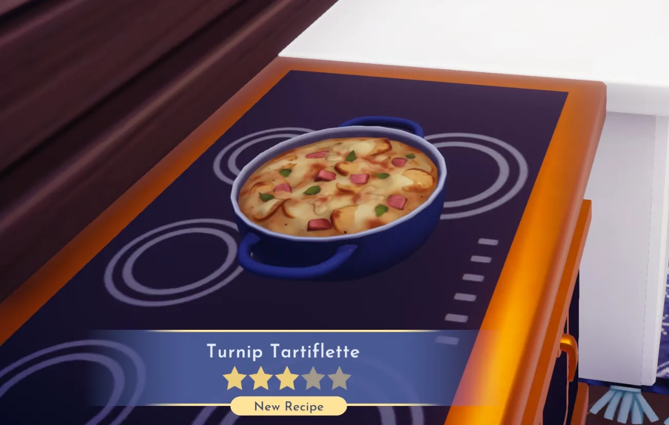 Soluce Disney Dreamlight Valley : Réaliser une Tartiflette de Navets