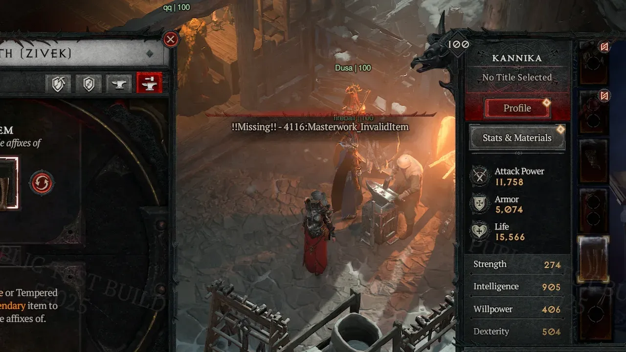 Diablo 4 update 1.4.1 : Réduction des coûts pour façonner son équipement