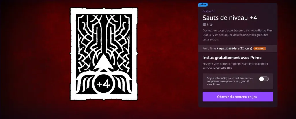Amazon Prime Gaming et Blizzard : Un cadeau pour la Saison 1 de Diablo 4