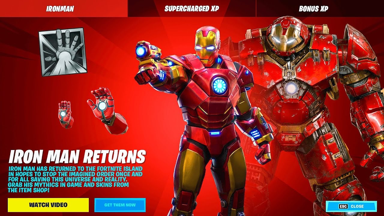 Fortnite : Le retour d'Iron Man dans les tuyaux ?