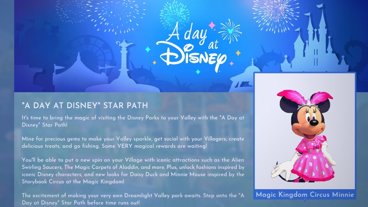 Guide Disney Dreamlight Valley : Compléter la Voie des Étoiles 'Un jour à Disney'