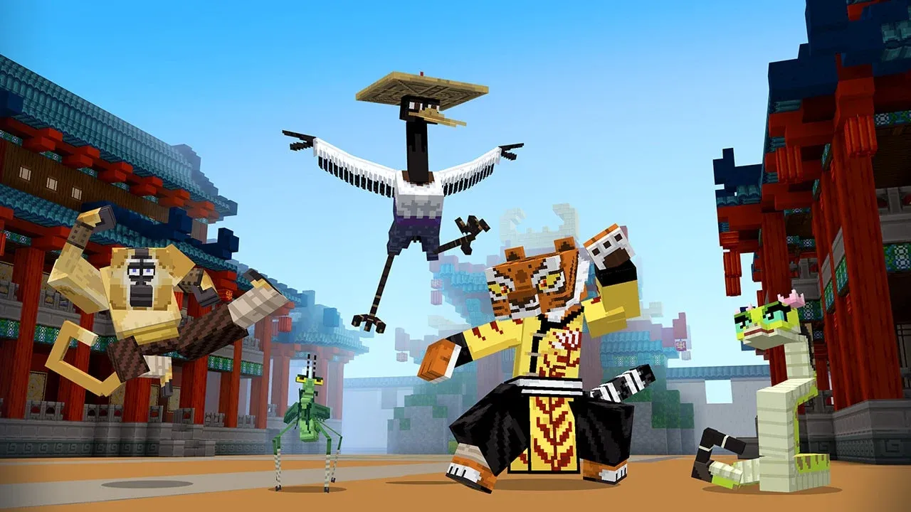 Minecraft collabore avec Kung Fu Panda dans un nouveau DLC