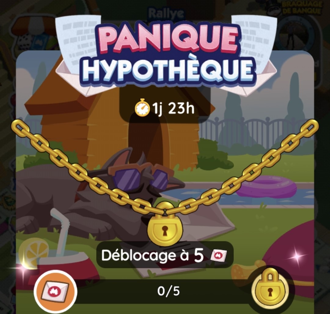 Panique Hypothèque Monopoly GO : Récompenses et paliers du tournoi