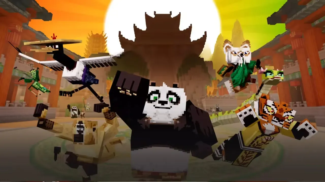 Minecraft collabore avec Kung Fu Panda dans un nouveau DLC