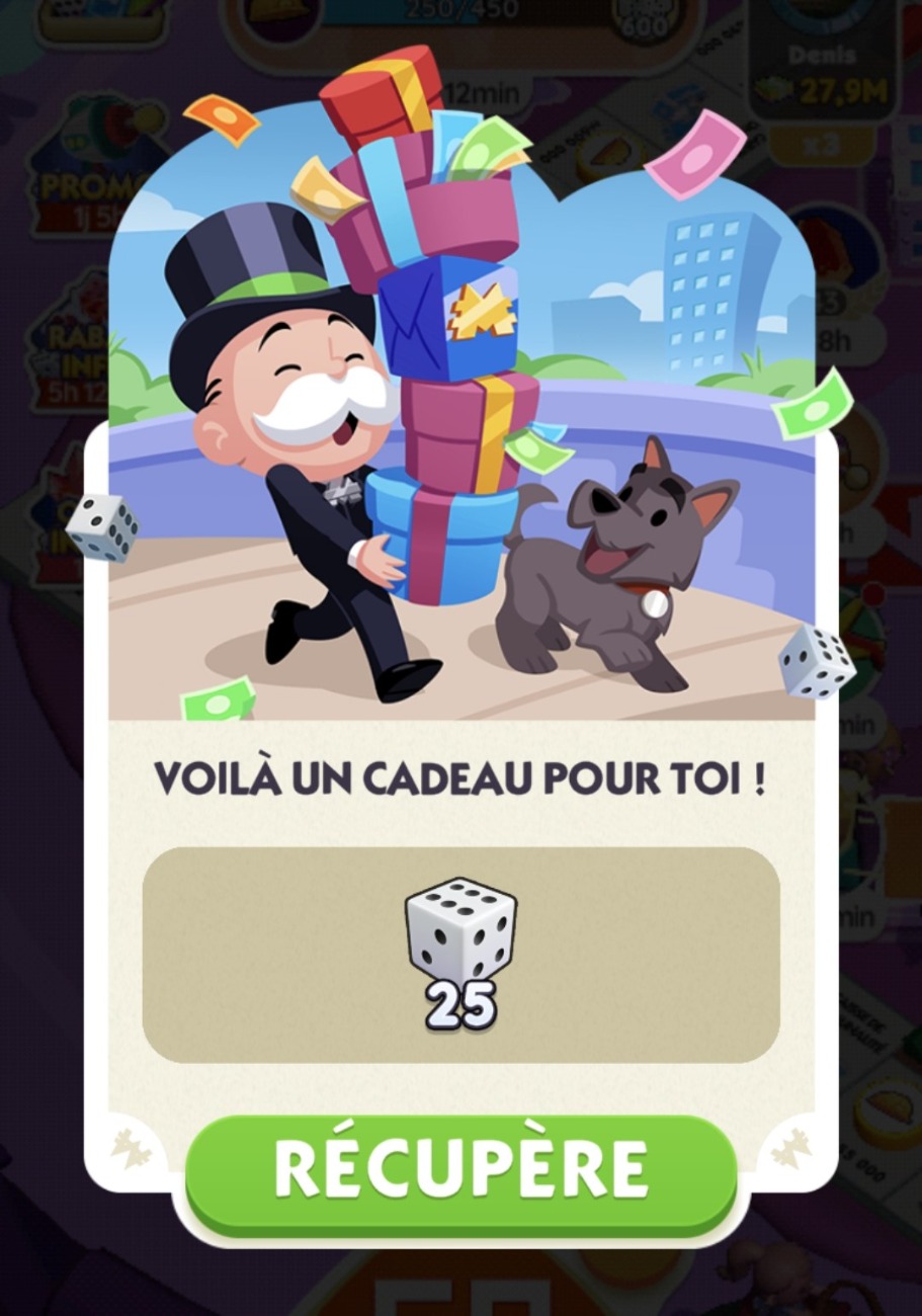 Astuce Monopoly GO : Les liens de dés gratuits en Juin 2024