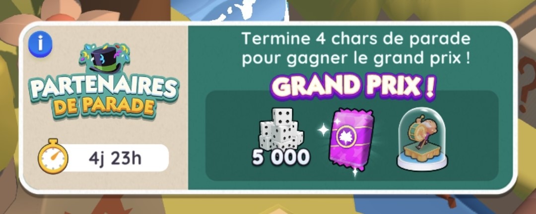 Partenaires de Parade Monopoly GO : Récompenses et paliers