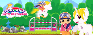 Play free game Pony Ride With Obstacles