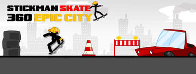 Play free game Stickman Skate : 360 Epic City