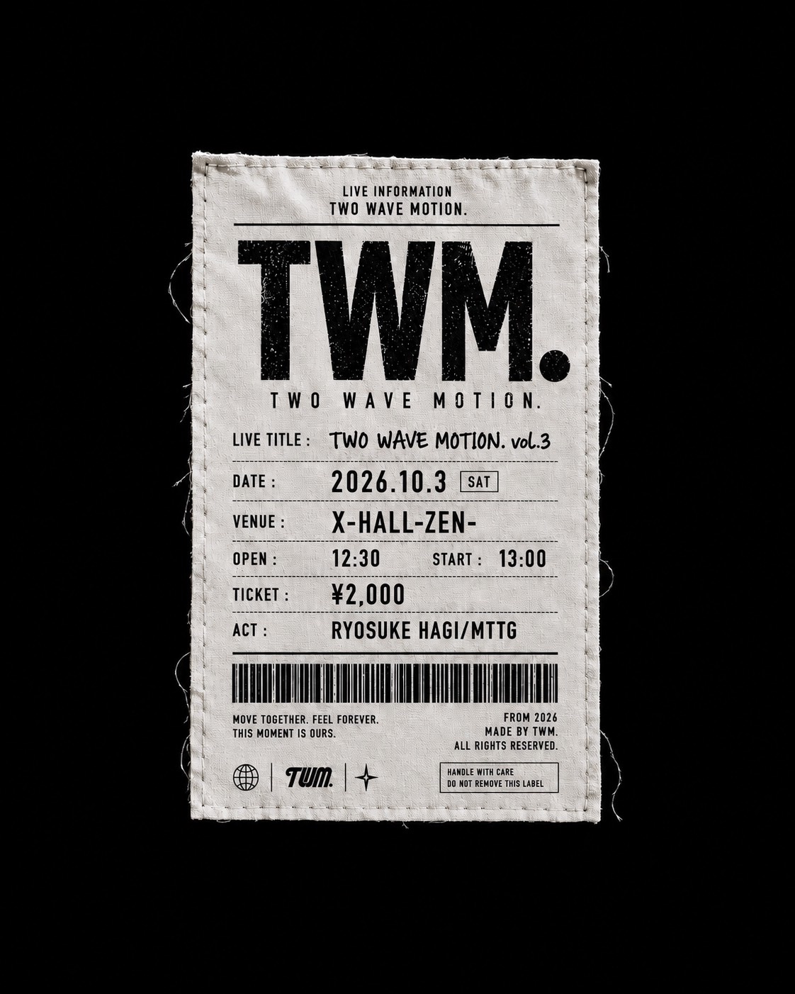 TWO WAVE MOTION. Vol.3 | TicketDive