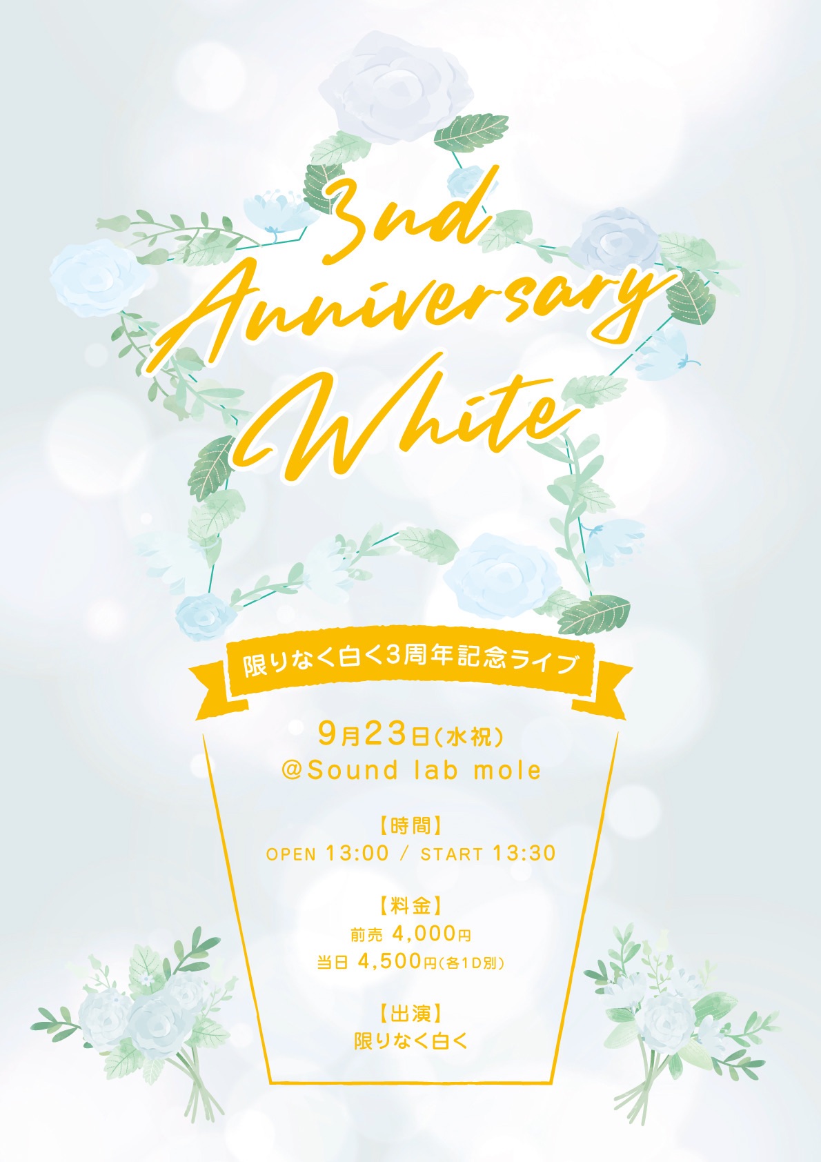 3rd Anniversary White