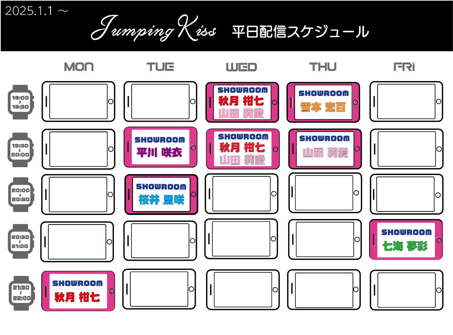 2025年1月分『アイドル法人・ジャンキス学園＆JK学園・配信＆ネット