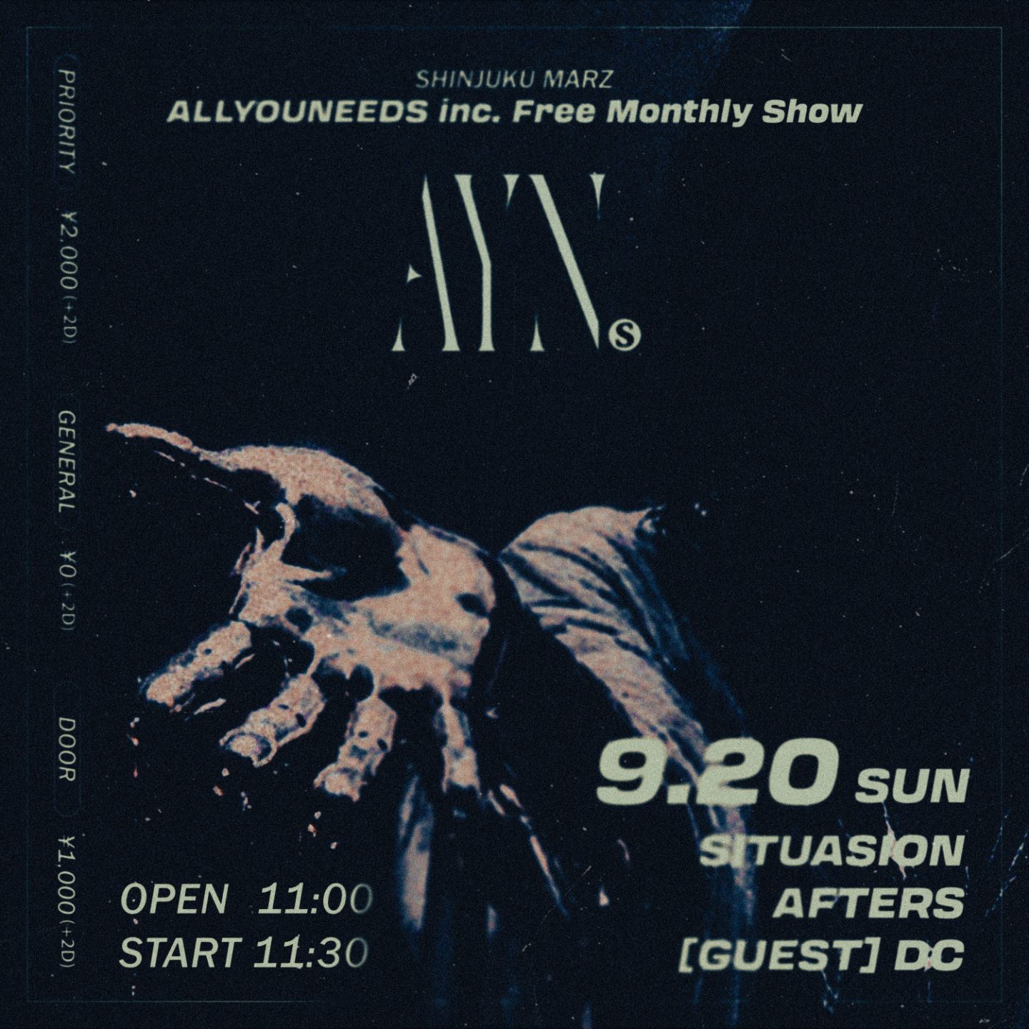 ALLYOUNEEDS inc. Free Monthly Show 「AYNs」vol.02