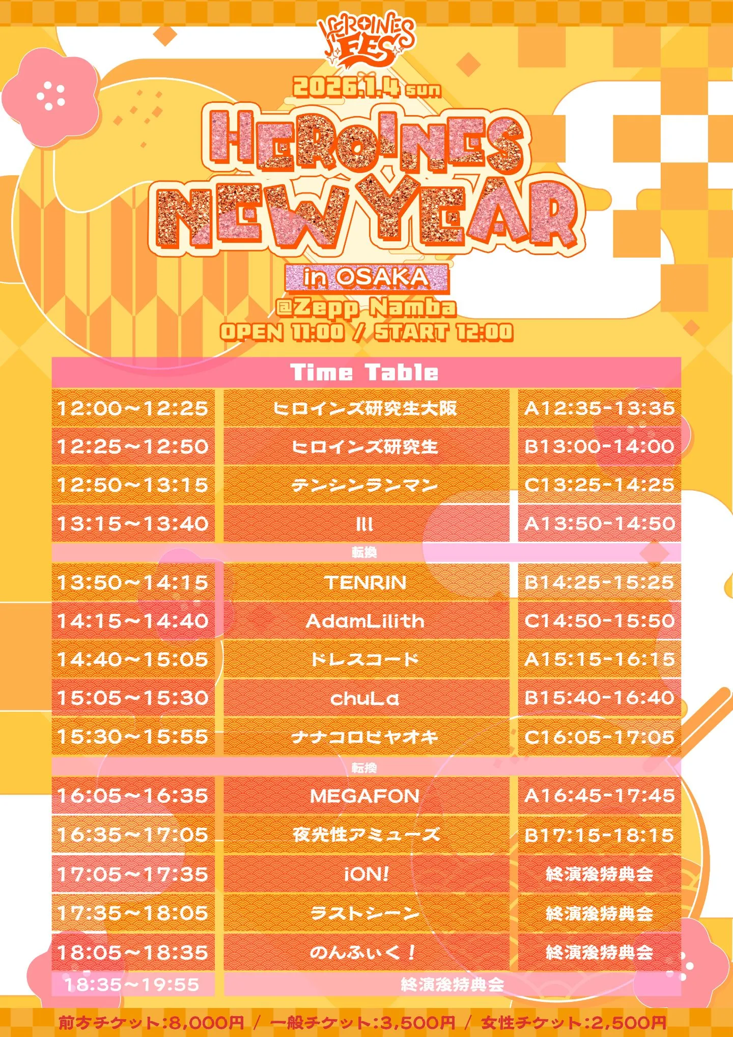 ヒロインズポイントカード 66ポイント HEROINES NEW YEAR in OSAKA | TicketDive