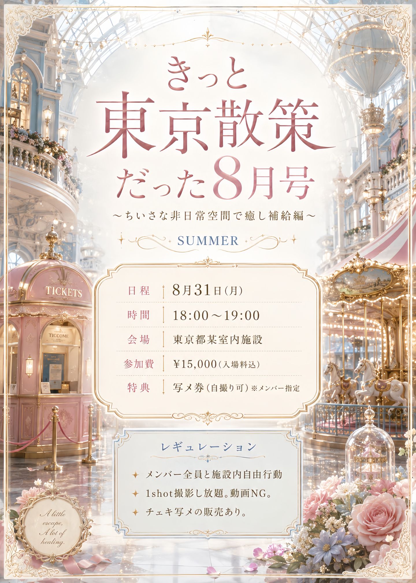『きっと東京散策だった8月号』〜ちいさな非日常空間で癒し補給編SUMMER〜