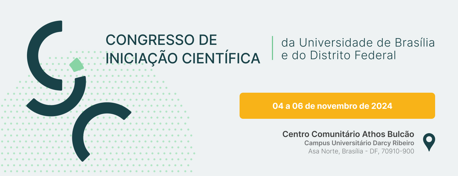 Banner do 30º Congresso de Iniciação Científica da UnB e 
21º Congresso de Iniciação Científica do DF