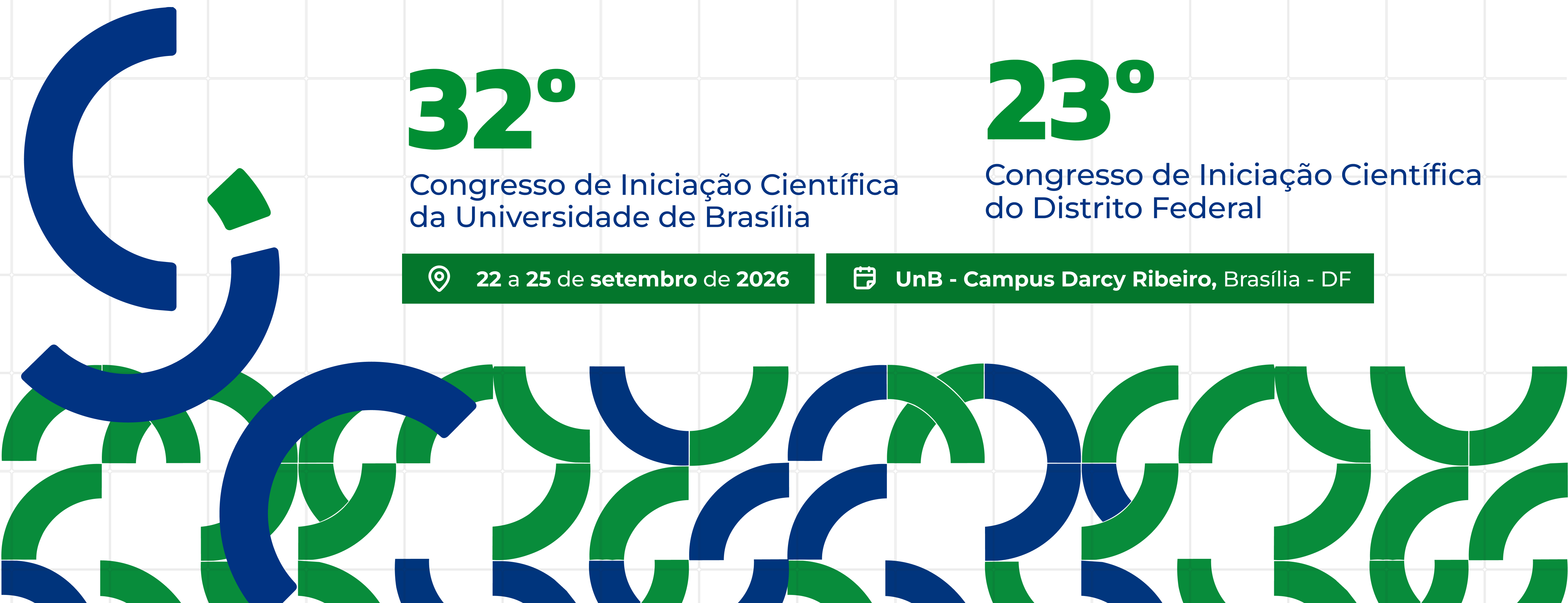 Banner do 32º Congresso de Iniciação Científica da UnB e 
23º Congresso de Iniciação Científica do DF