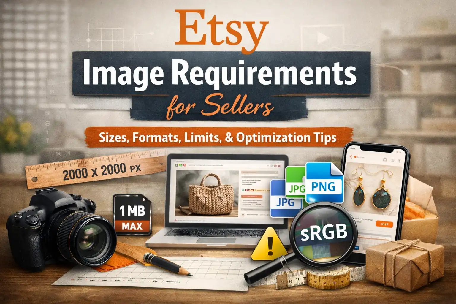 Etsy Image Requirements for Sellers (2026): Sizes, Formats, Limits & Workflow