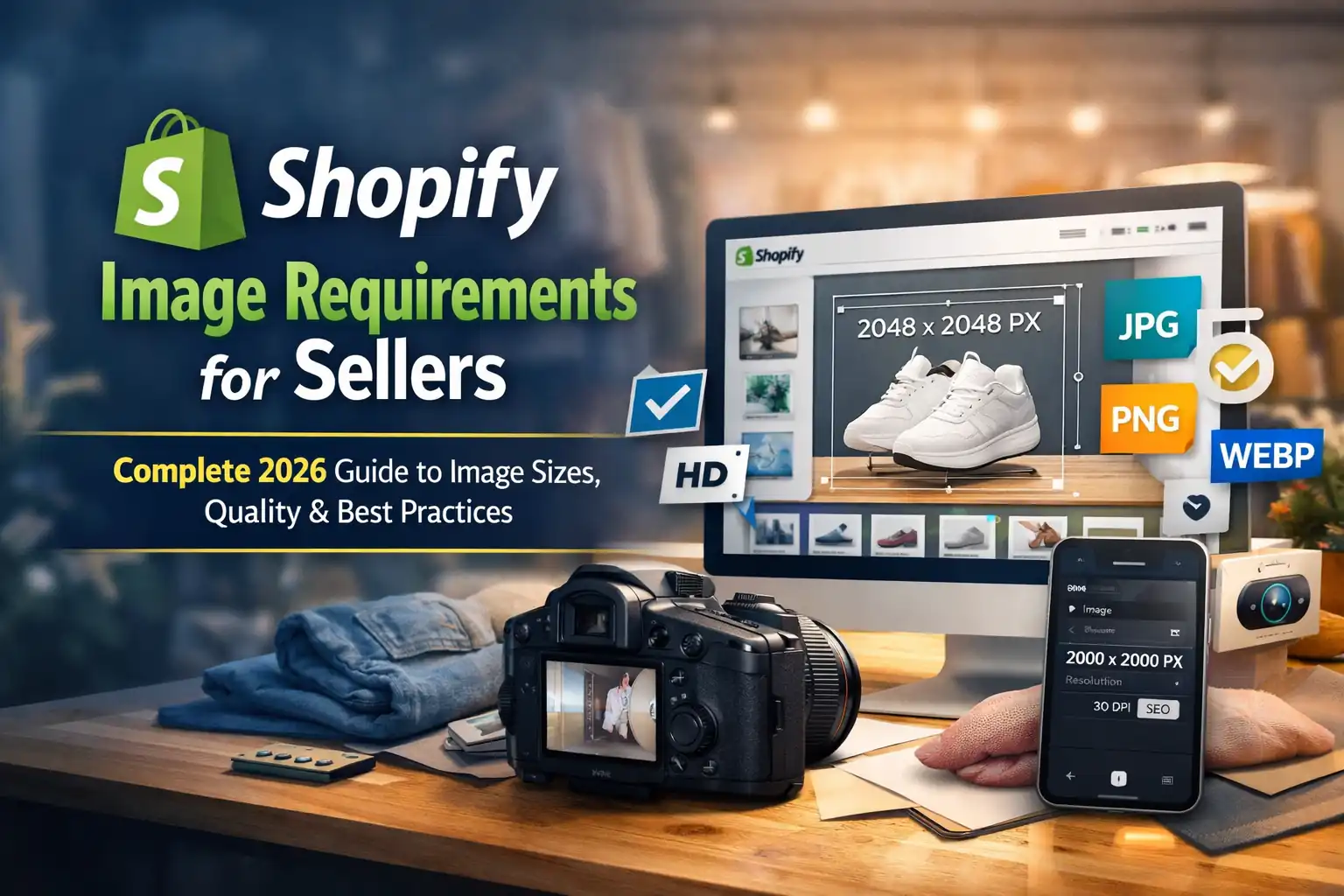 Shopify Image Requirements for Sellers | Complete 2026 Guide to Image Sizes, Quality & Best Practices