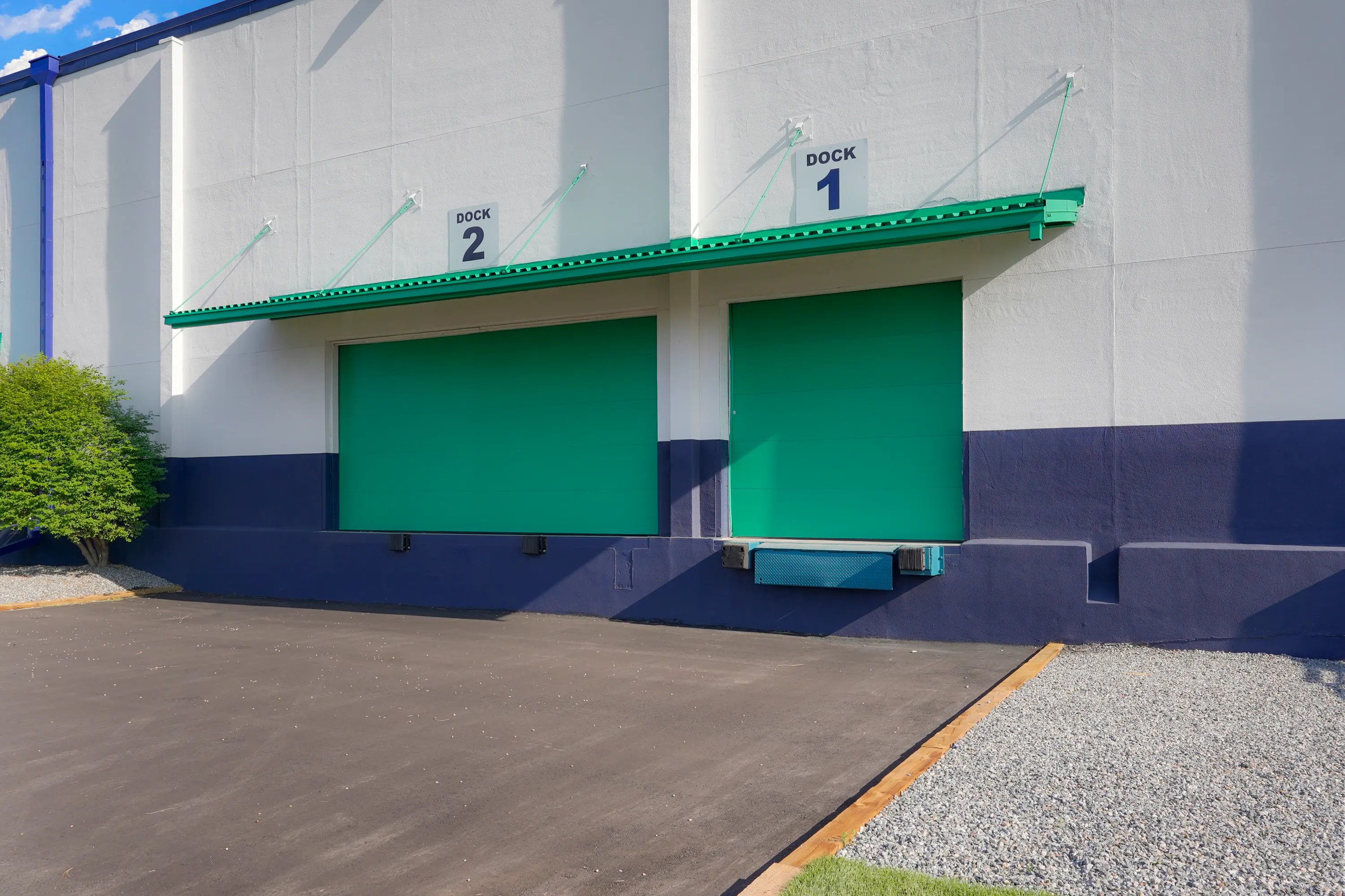 Loading docks 1 and 2 at WareSpace Denver Park Hill