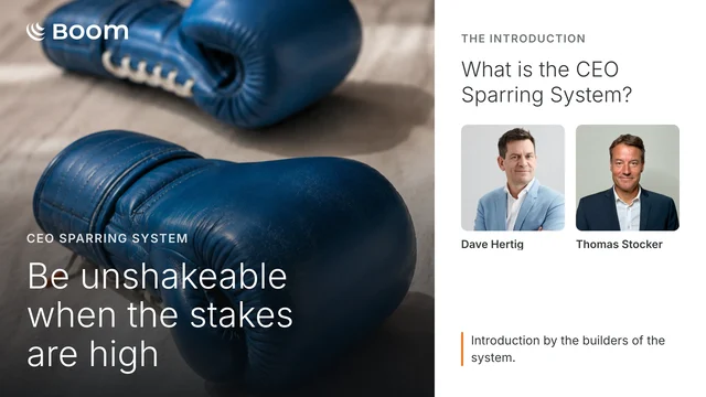 The CEO Sparring System — Be unshakeable when the stakes are high