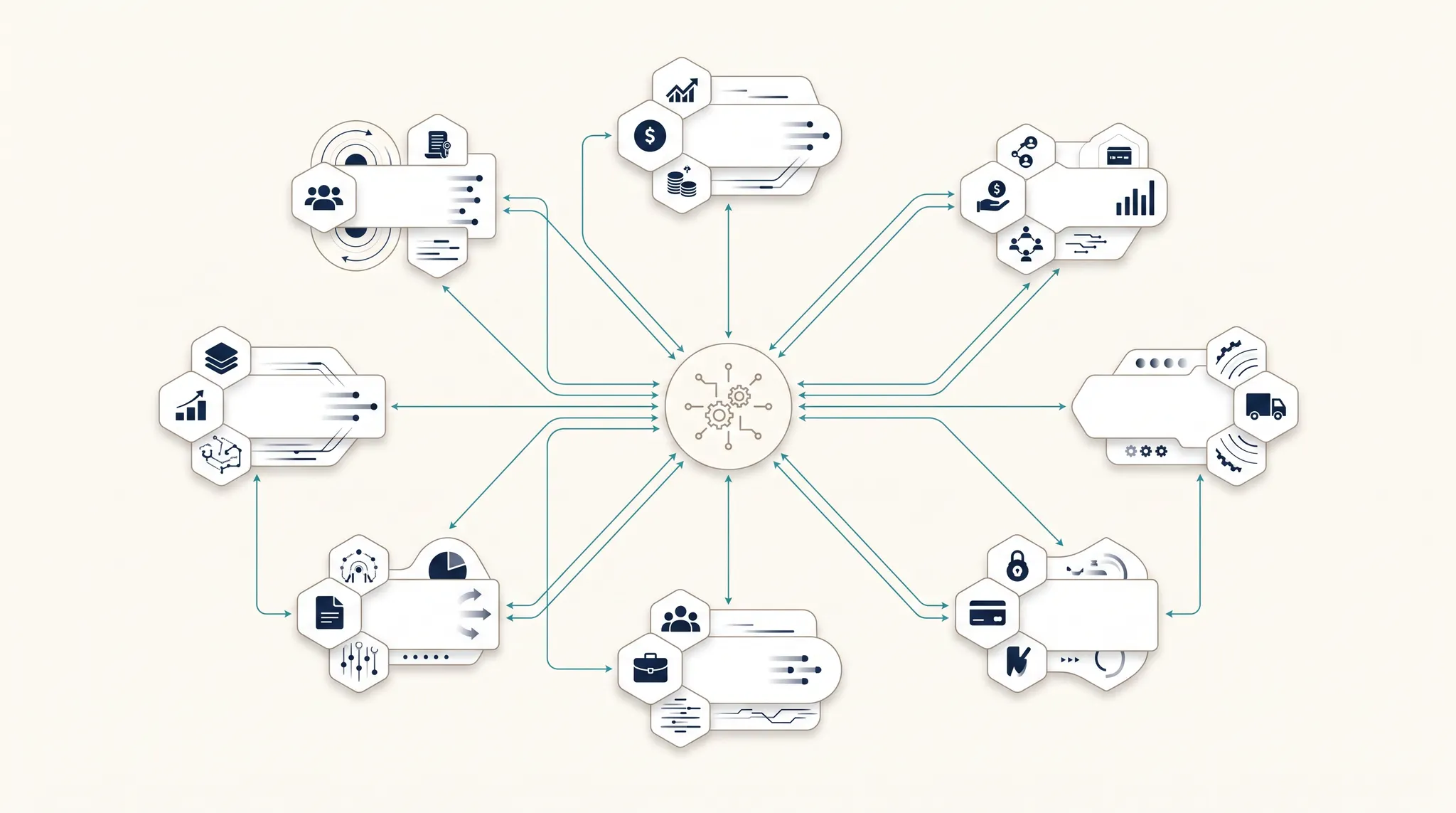 Customers, financials, workforce, fleet, payments, jobs, and reporting connected through one operating layer