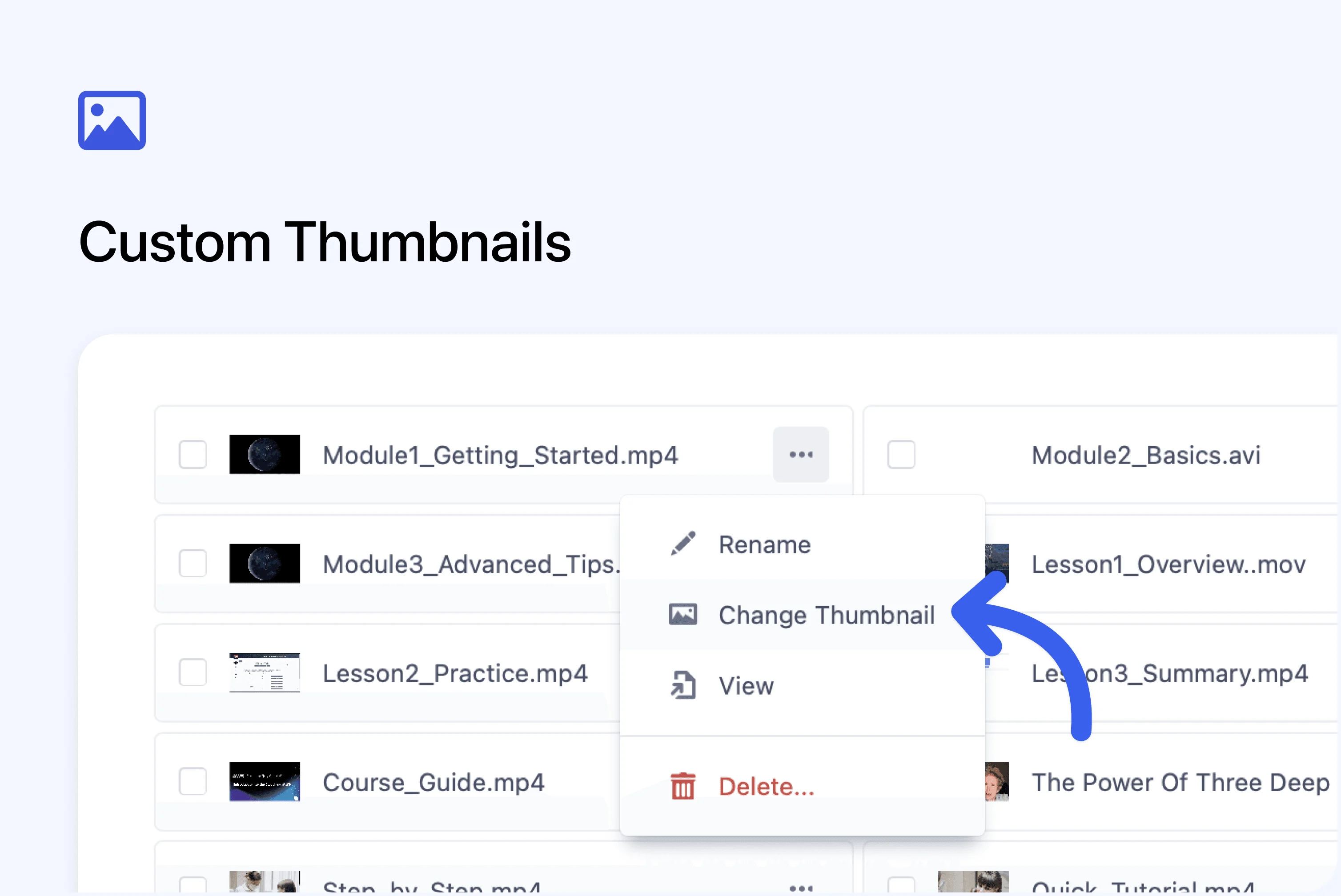 🎬 Custom Video Thumbnails