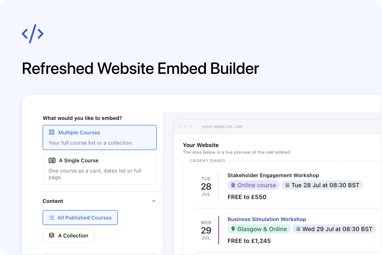 🧩 Improved Embeds