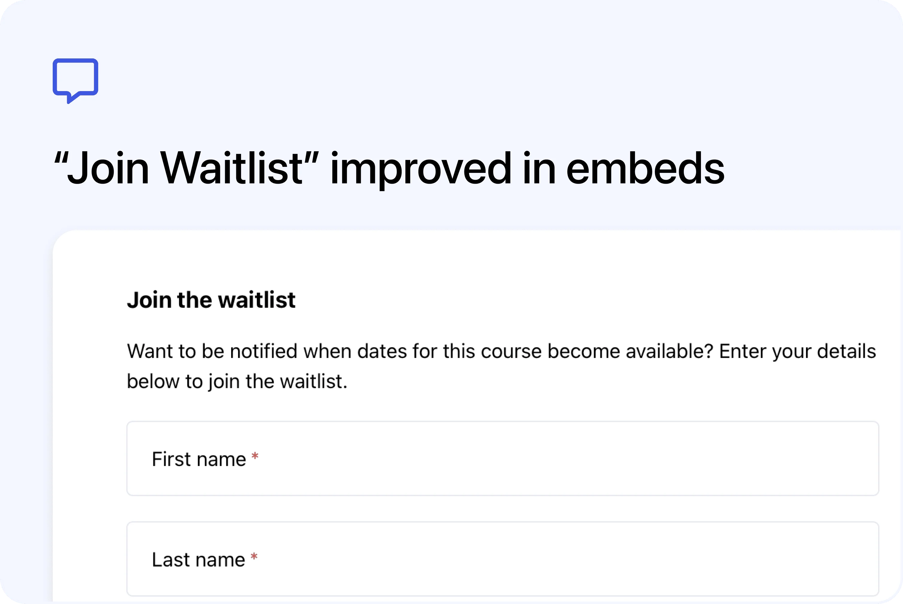 💬“Join Waitlist” and “Contact Us” improved in embeds