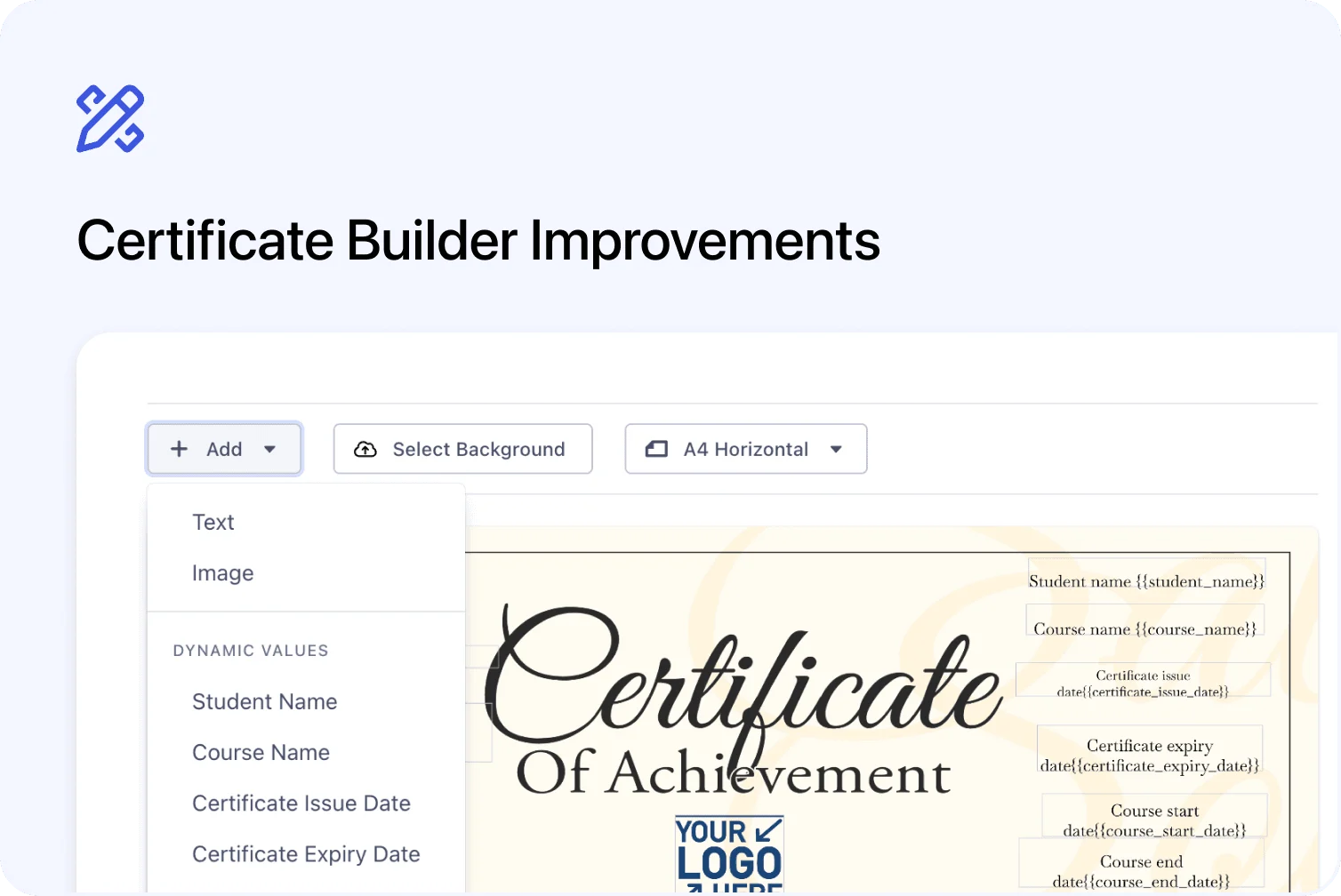 🎓 Certificate Builder Improvements